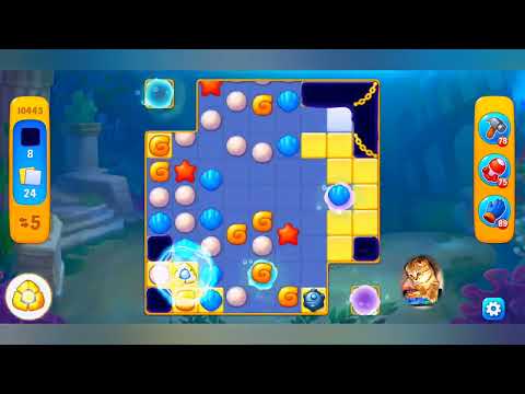 Fishdom, 10443 level,no Booster - 10443 уровень, прохождение без бустеров.