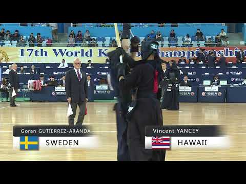 17th World Kendo Championships 5ch (SWE)G.GUTIERREZ ARANDA vs (HWI)V.YANCEY