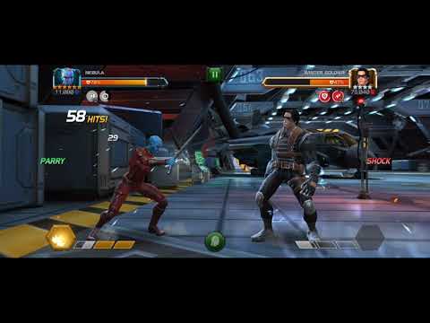 Rank 2 6 Star Unawakened Nebula vs MCOC Punching Bag - Pre Buff Gameplay and Damage Showcase