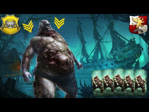 THE GOLD CHEVRON BLOATED CORPSE ATTACK - Sartosan Pirates vs. Empire - Total War Warhammer 2