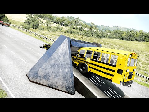 Cars vs Spinning Roller – BeamNG.Drive