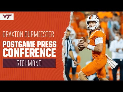 Braxton Burmeister Postgame Press Conference vs. Richmond