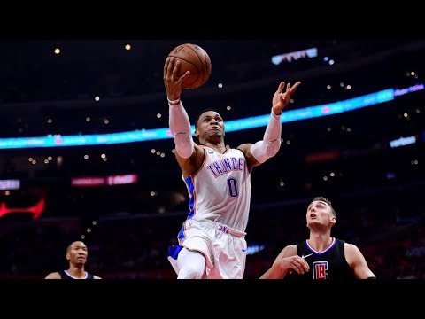 Russell Westbrook Triple Double vs Clippers! 2017-18 Season