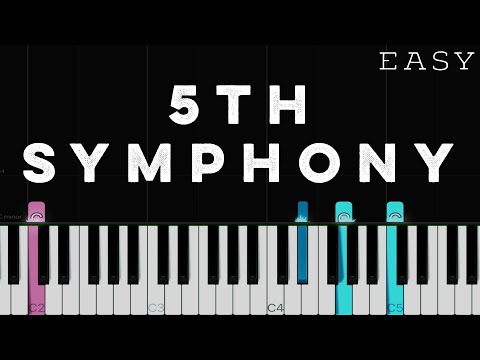 Beethoven - 5th Symphony (1st Theme) | EASY Piano Tutorial