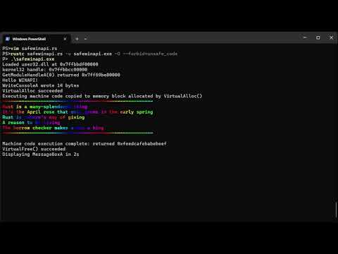 Exploiting the soundness bug in Rust to "safely" execute arbitrary code