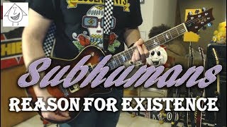 Subhumans - Reason For Existence - Punk Guitar Cover (guitar tab in description!)
