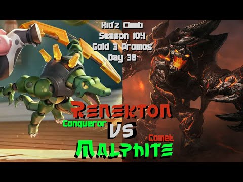 Renekton VS Malphite Ranked Climb Day 38, Promo Curse?