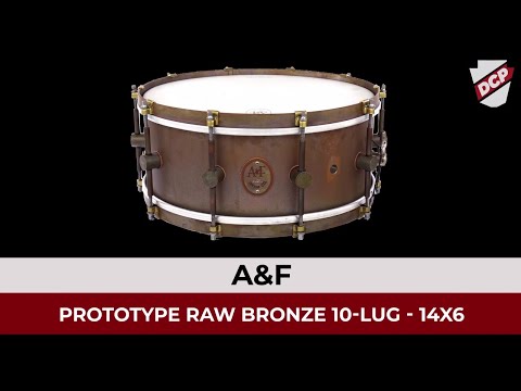 A&F Prototype Raw Bronze Snare Drum 14x6 10-Lug