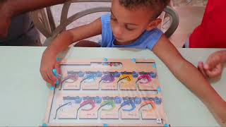 Depois disso seu filho vai escrever e pintar desenhos muito melhor | Labirinto Magnético