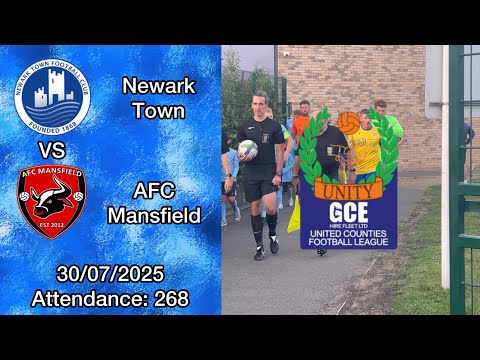 Newark Town 4-0 AFC Mansfield, United Counties Premier North, 30/07/2025.