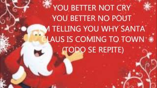 Santa claus is coming to town ingles español