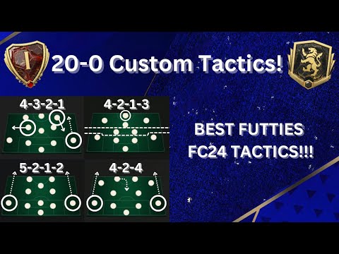20-0 RANK 1 CUSTOM TACTICS! BEST FUTTIES FC24 TACTICS!