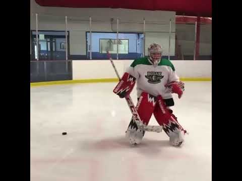 Edgework Hockey Goalie Skating Drill #shorts thumbnail