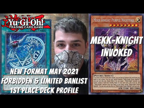 Yugioh New Banlist May 2021 Format Locals 1st Place Deck Profile - Mekk-Knight Invoked - Kyle Shook