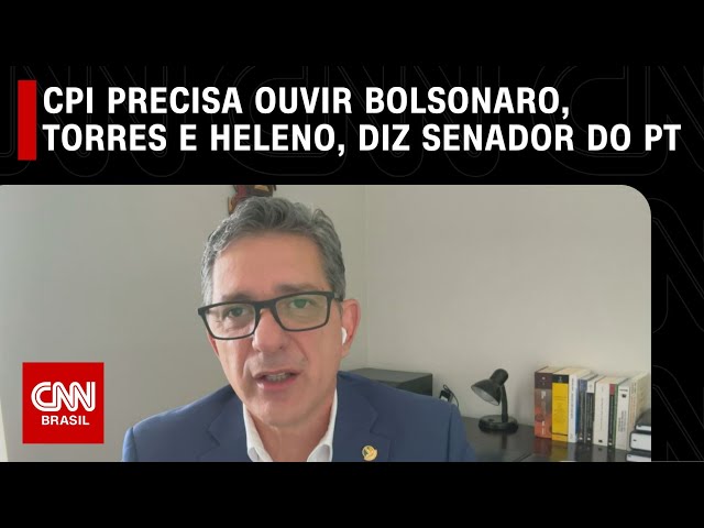 CPI do 8/1 precisa ouvir Bolsonaro, Torres e Heleno, diz senador do PT | LIVE CNN