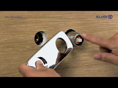 Монтаж смесителя для раковины Kludi Ameo Монтаж смесителя для раковины Kludi Ameo