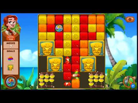 Lost Island Blast Adventure Level 719 - NO BOOSTERS 🏝️ | SKILLGAMING ✔️