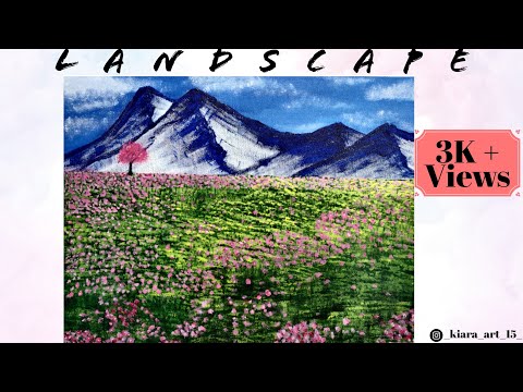 Landscape Acrylic Painting | Part - 2 | easy & simple | Step by Step for Beginners