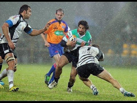 Palazzani shows how to stop a Flanker - Zebre v Benetton Treviso 4th January 2014
