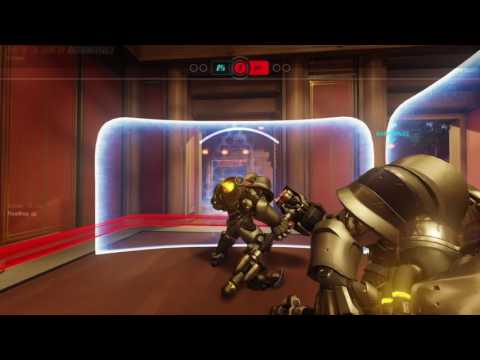 Overwatch: Beta PAIN TRAIN COMING!!!(Reinhardt pentakill)