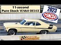 11 second pure stock 1970 nova yenko deuce at the 2023 pure stock muscle car drag race psmcdr