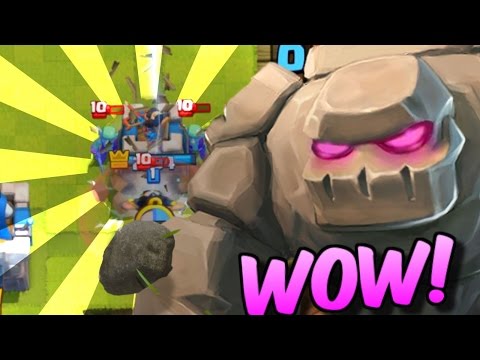 GOLEM IS THE BEST! - Beatdown Golem Deck  LIVE in a Grand Challenge - Clash Royale