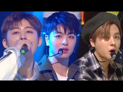 "EXCITING" iKON (Icon) - Rubber Band (Rubber Tug of War) @ Popular Inkigayo 20180318