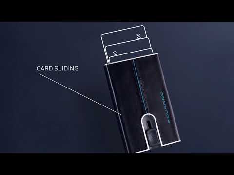 Discover Piquadro's credit card cases with sliding system - Piquadro