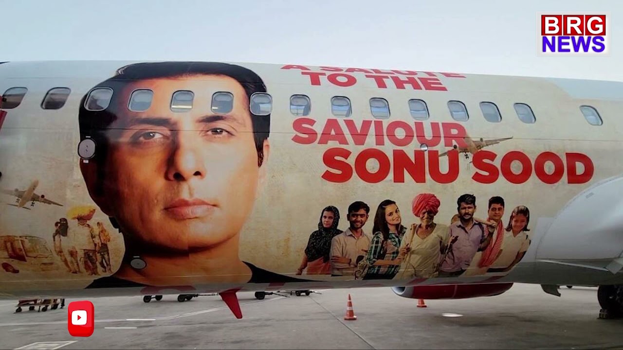 Spicejet Salutes Sonu Sood | Sonu Sood big respect as Spice Jet paints it on there plane