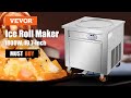 VEVOR Commercial Ice Roll Maker Perfect For Bars Cafes Dessert Shops