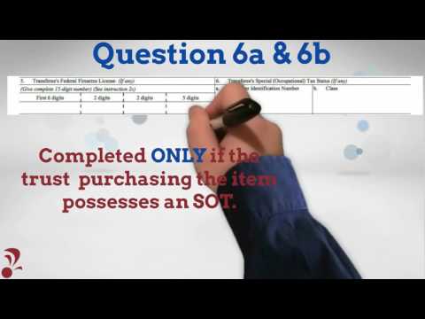 FFL Tutorial - ATF NFA Form 4 and Trusts