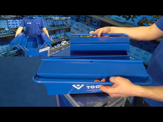 Video teaser for BRILLIANT TOOLS BT150800 Werkzeugkasten, klappbar [Powered by KS Tools]