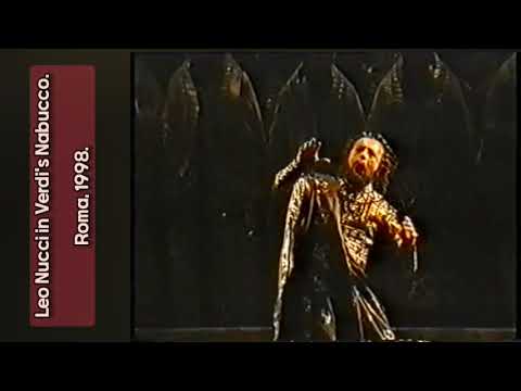Leo Nucci in Verdi's Nabucco. Ferruccio Furlanetto and Ghena Dimitrova.  Roma