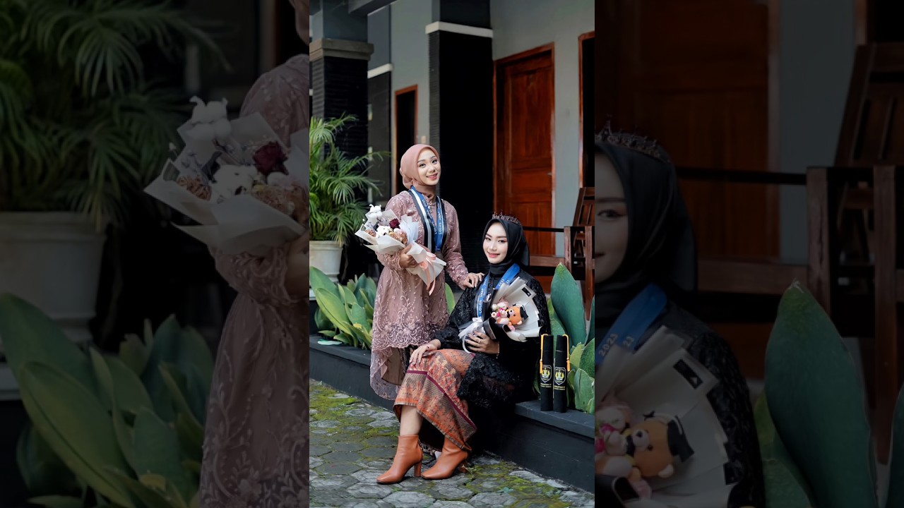 Pose foto wisuda bareng Bestie #shorts #photography