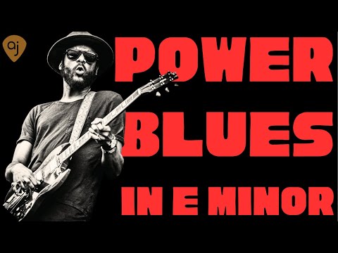 POWER BLUES / ROCK Jam Track in E Minor | Guitar Backing Track