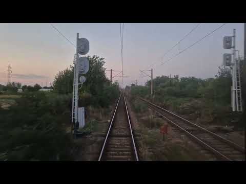 Train rear view Craiova-Filiași-Strehaia hc - Balota @ IRN 1990 Mangalia-Timișoara/Reșița 02.08.25