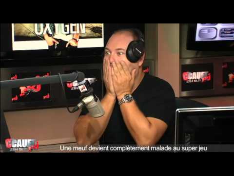 A girl gets completely sick on the super game - C'Cauet on NRJ
