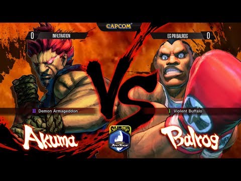 SSF4: AE - Infiltration vs EG PR Balrog - Top 8 Winners Semis - Final Round 17