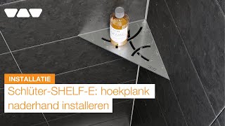 Schluter Shelf-E-S1 hoekplanchet 21x21cm - Wave - beigegrijs