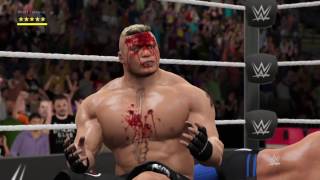 WWE 2k17 - AJ styles vs Brock Lesnar | rivalry highlights Part 2