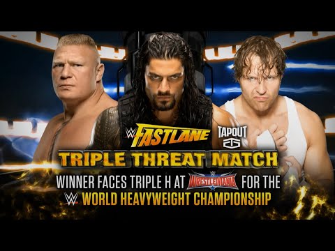 Story of Brock Lesnar vs. Roman Reigns vs. Dean Ambrose | Fastlane 2016