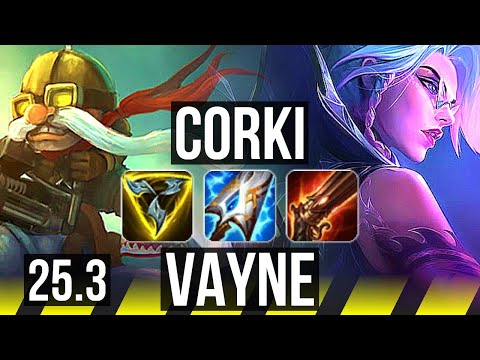CORKI & Lulu vs VAYNE & Soraka (ADC) | KR Master | 25.3