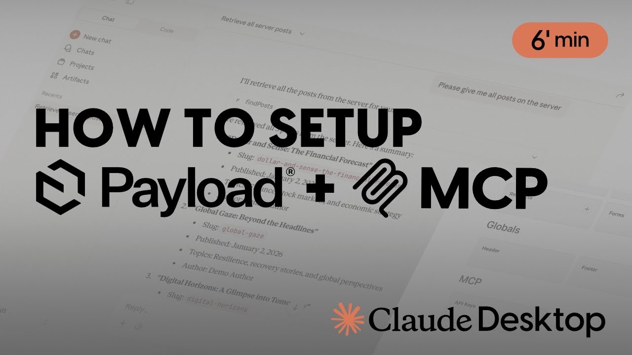 Integrating Payload with MCP in 6 Minutes #ai #payloadcms
