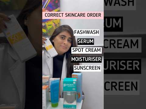 What order to apply skincare | Correct order of skincare products | How to layer skincare products