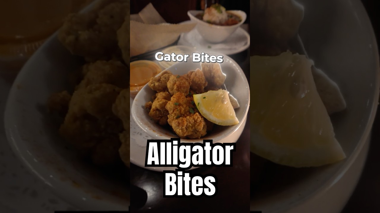 Dick Wings and Alligators Bites at the Bourbon Street Barrel Room! #food #travel #cleveland