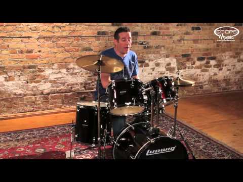 Ludwig Accent Beginner Drum Kit Set Up