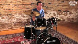 Video thumbnail for Ludwig Accent Beginner Drum Kit Set Up by GoDpsMusic Live
