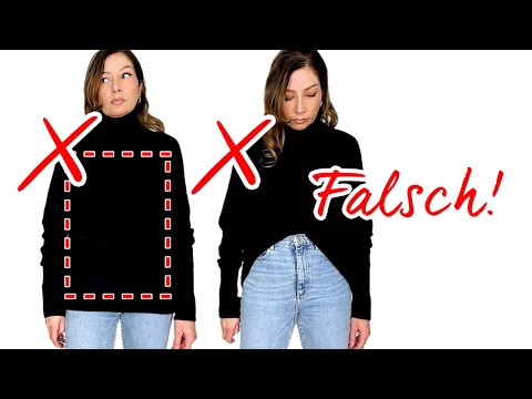 So tragen wir unsere Pullover FALSCH: Langweilige & stauchende Looks vermeiden