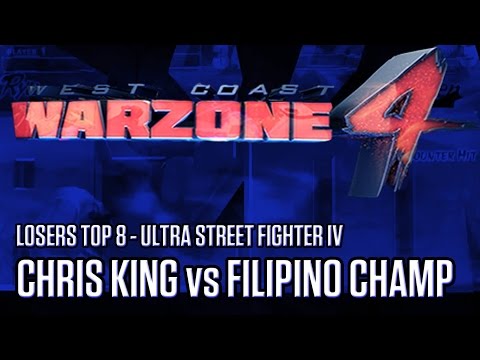 Chris King (Vega) vs. Filipino Champ (Dhalsim) - Top 16 LOSERS - West Coast Warzone 4 - Ultra SF4