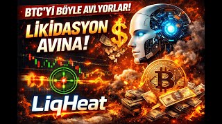 BTC’yi Böyle Avlıyorlar! 🩸 Likidasyon Haritası + Yapay Zeka = LiqHeat